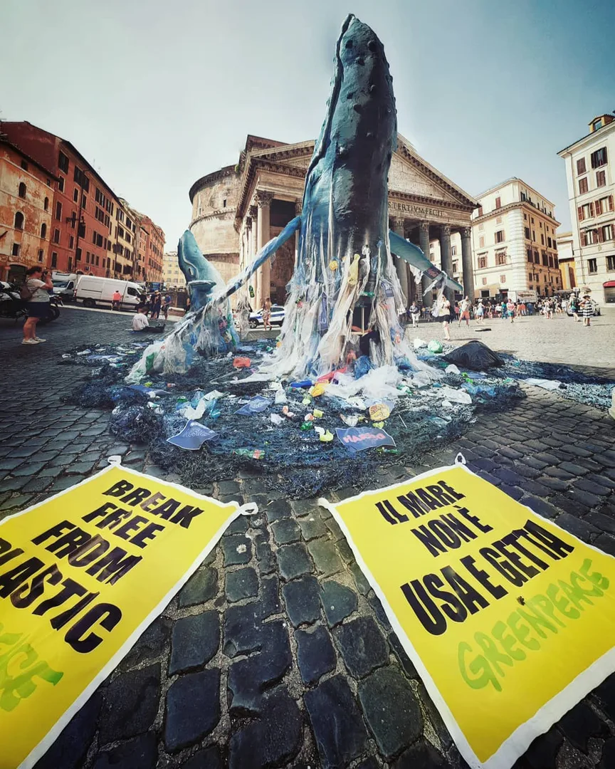 Respect our planet!!! . . . #whales #greenpeace #beniculturali30 #ig_rome #ilike