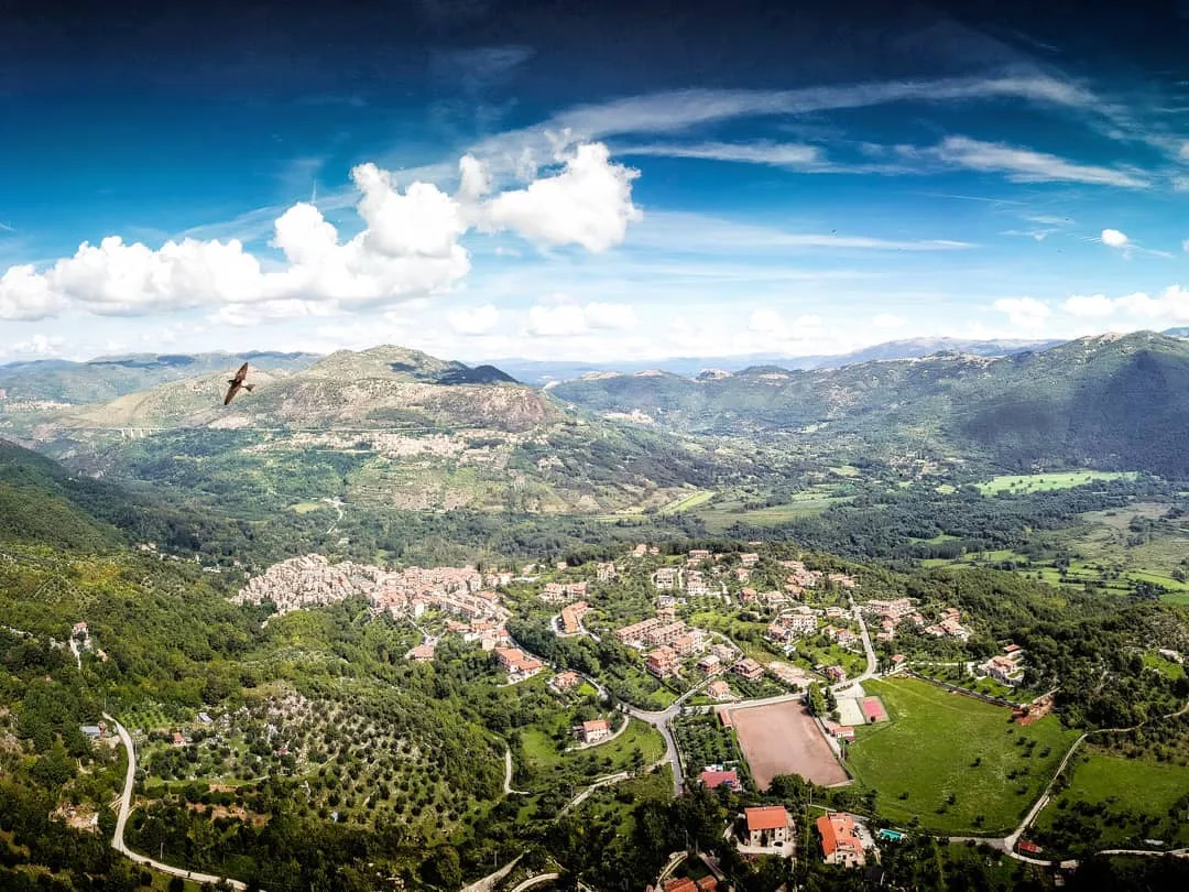 Flying over Anticoli . #panoramique #lazio_photogroup #love #yallerslazio #sivia